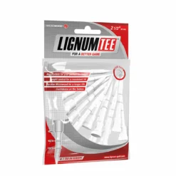 Lignum White Composite Pack Of 16 Wooden Tees