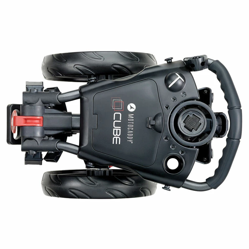 Motocaddy Black Adjustable CUBE Push Golf Trolley 4 Motocaddy Black Adjustable CUBE Push Golf Trolley - Image 4