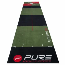 Pure 2 Improve Black And Green Long Lasting 3.0 Putting Golf Mat