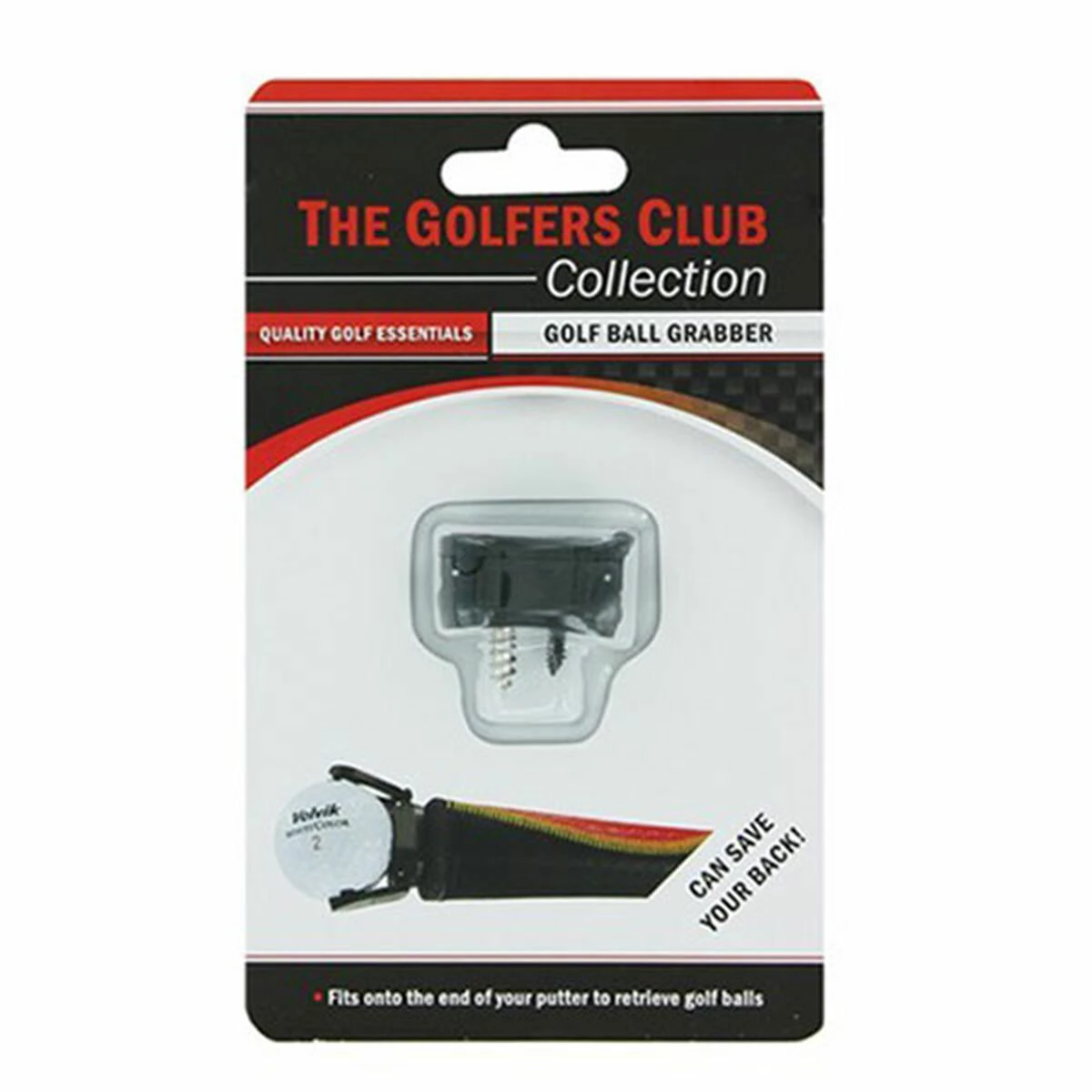 The Golfers Club Black Golf Ball Grabber