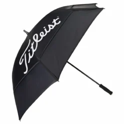 Titleist Mens Black And White Long Lasting Players Double Canopy 68" Golf Umbrella