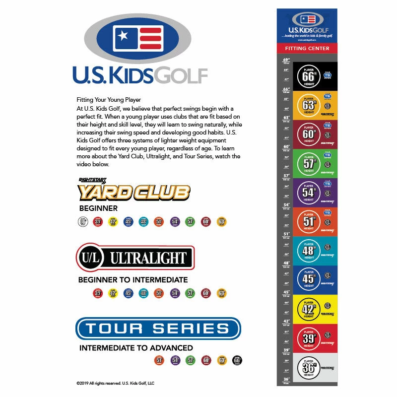 US Kids Golf US Kids Ultralight Yellow 63 Single Iron - Image 3