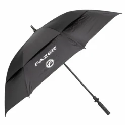 Fazer Black Logo Print Dual Canopy Golf Umbrella