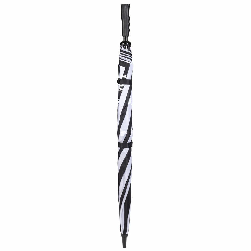 Fazer Black And White Logo Print Dual Canopy Golf Umbrella - Image 4