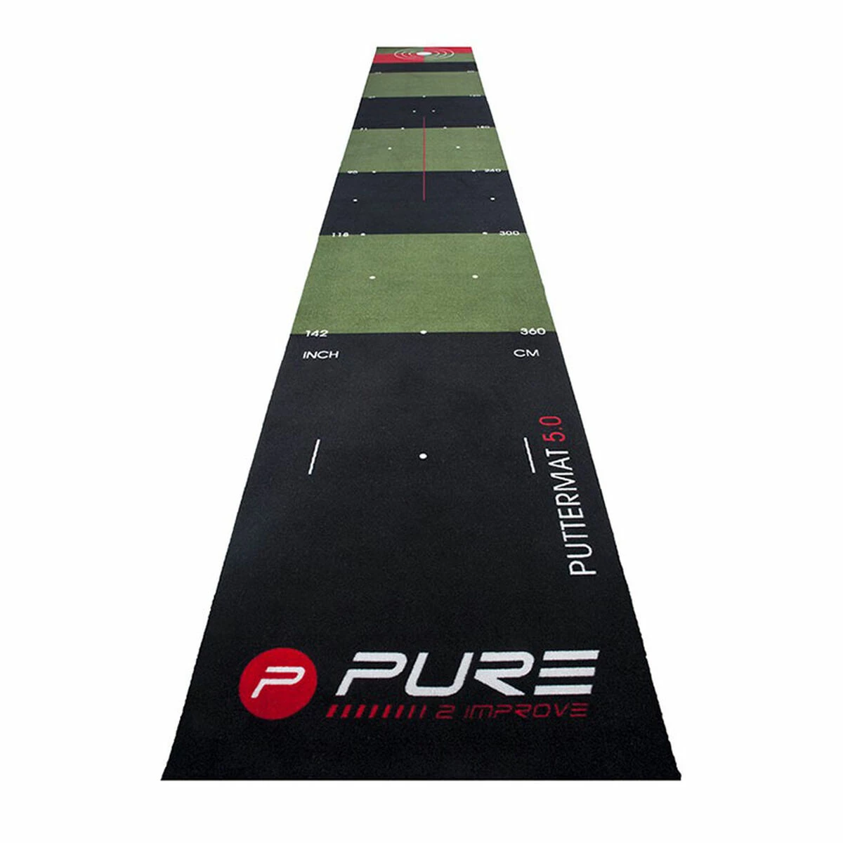 Pure 2 Improve Black And Green Long Lasting 5.0 Putting Golf Mat