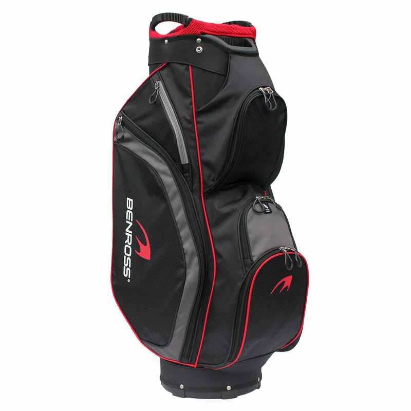 Benross Mens Black And Red Lightweight Golf Cart Bag - Image 2