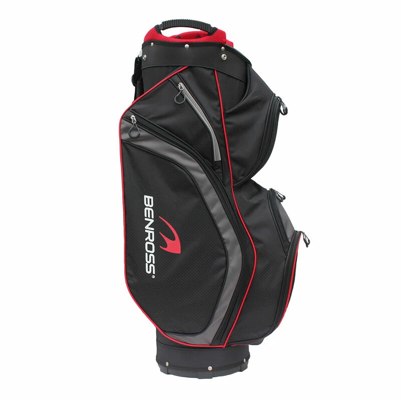 Benross Mens Black And Red Lightweight Golf Cart Bag - Image 3