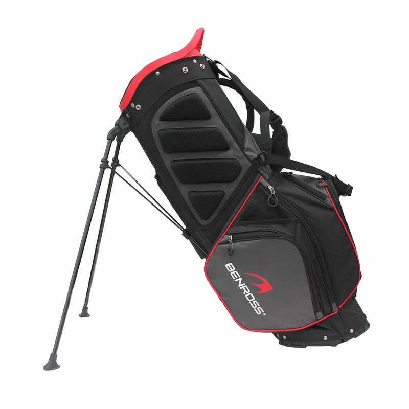 Benross Black And Red Lightweight Golf Stand Bag - Image 2