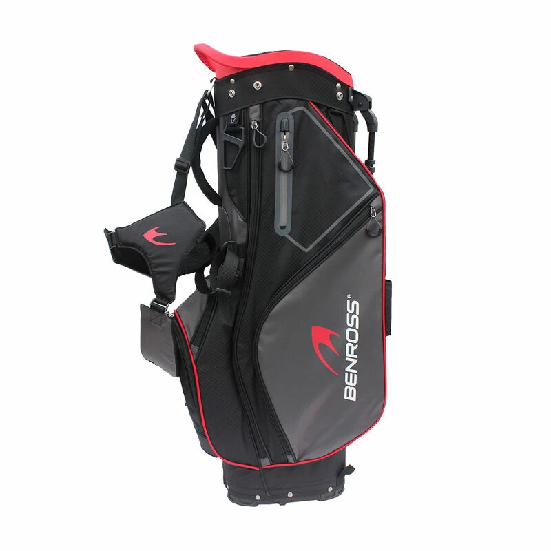 Benross Black And Red Lightweight Golf Stand Bag - Image 3