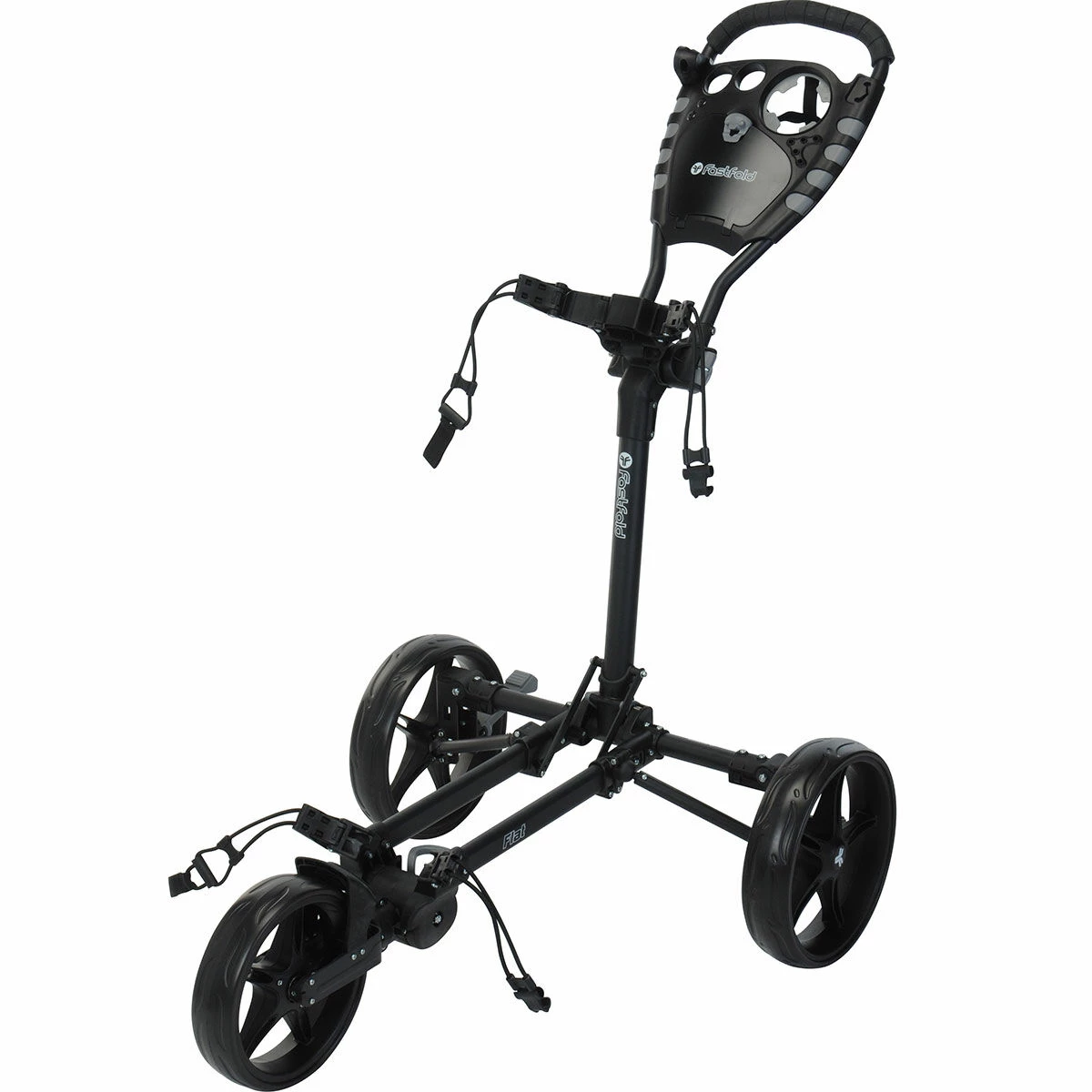Fastfold Flat 3 Wheel Push Golf Trolley 1 Fastfold Flat 3 Wheel Push Golf Trolley