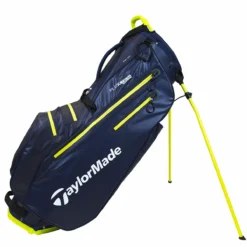 TaylorMade Mens Navy Blue And Red Lightweight FlexTech Waterproof Golf Stand Bag 2021