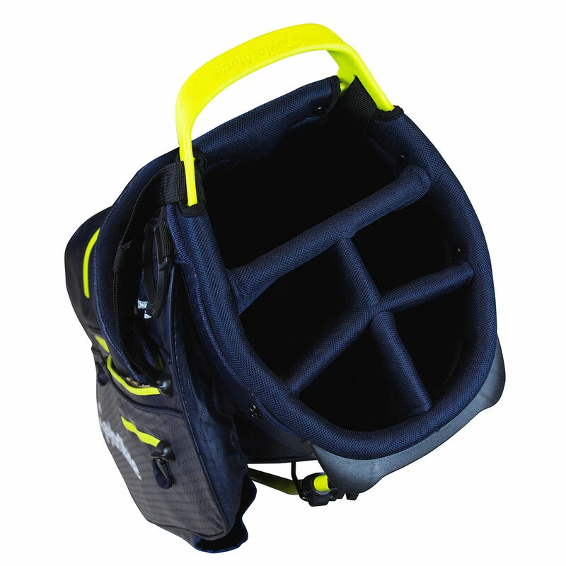 TaylorMade Mens Navy Blue And Red Lightweight FlexTech Waterproof Golf Stand Bag 2021 2 TaylorMade Mens Navy Blue And Red Lightweight FlexTech Waterproof Golf Stand Bag 2021 - Image 2