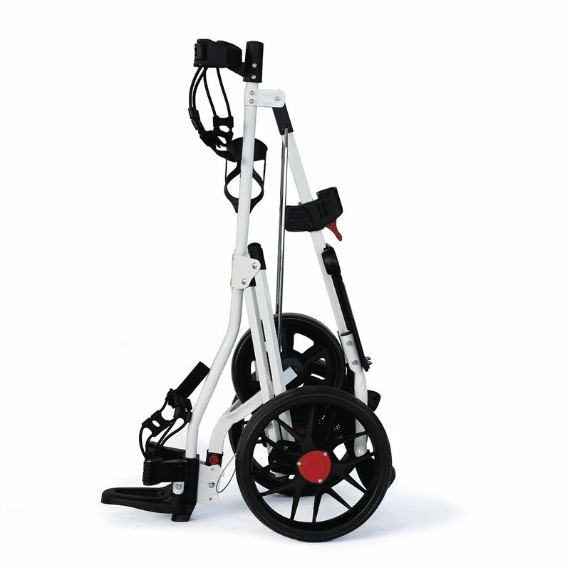 Xtreme White Adjustable Rider Push Golf Trolley 2 Xtreme White Adjustable Rider Push Golf Trolley - Image 2