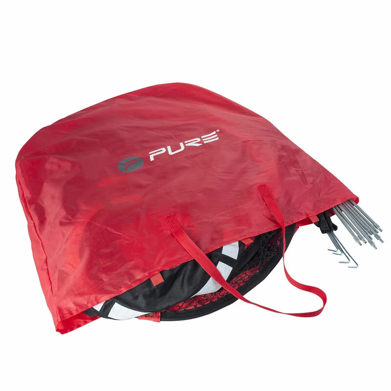 Pure 2 Improve Black And Red Long Lasting Pop-Up Golf Triangle Practice Net - Image 3