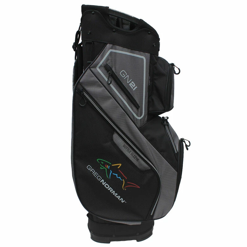 Greg Norman Black And Grey Lightweight Golf Cart Bag - Image 2