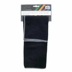 Greg Norman Black And White Microfibre Golf Towel