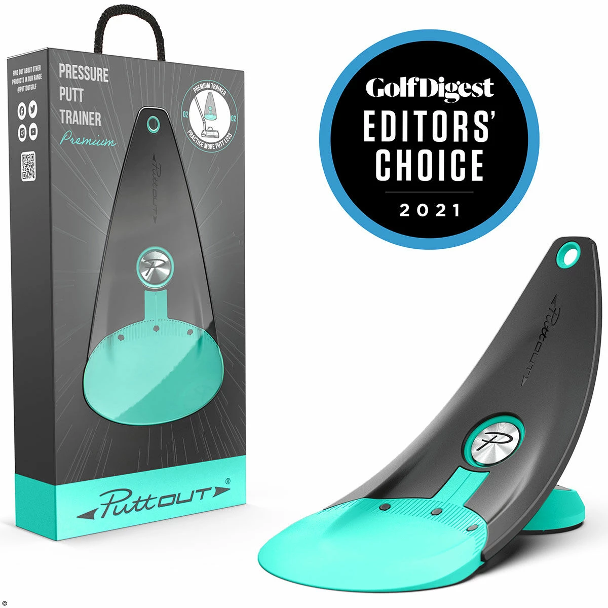 PuttOUT Light Green Premium Pressure Golf Putt Trainer 1 PuttOUT Light Green Premium Pressure Golf Putt Trainer