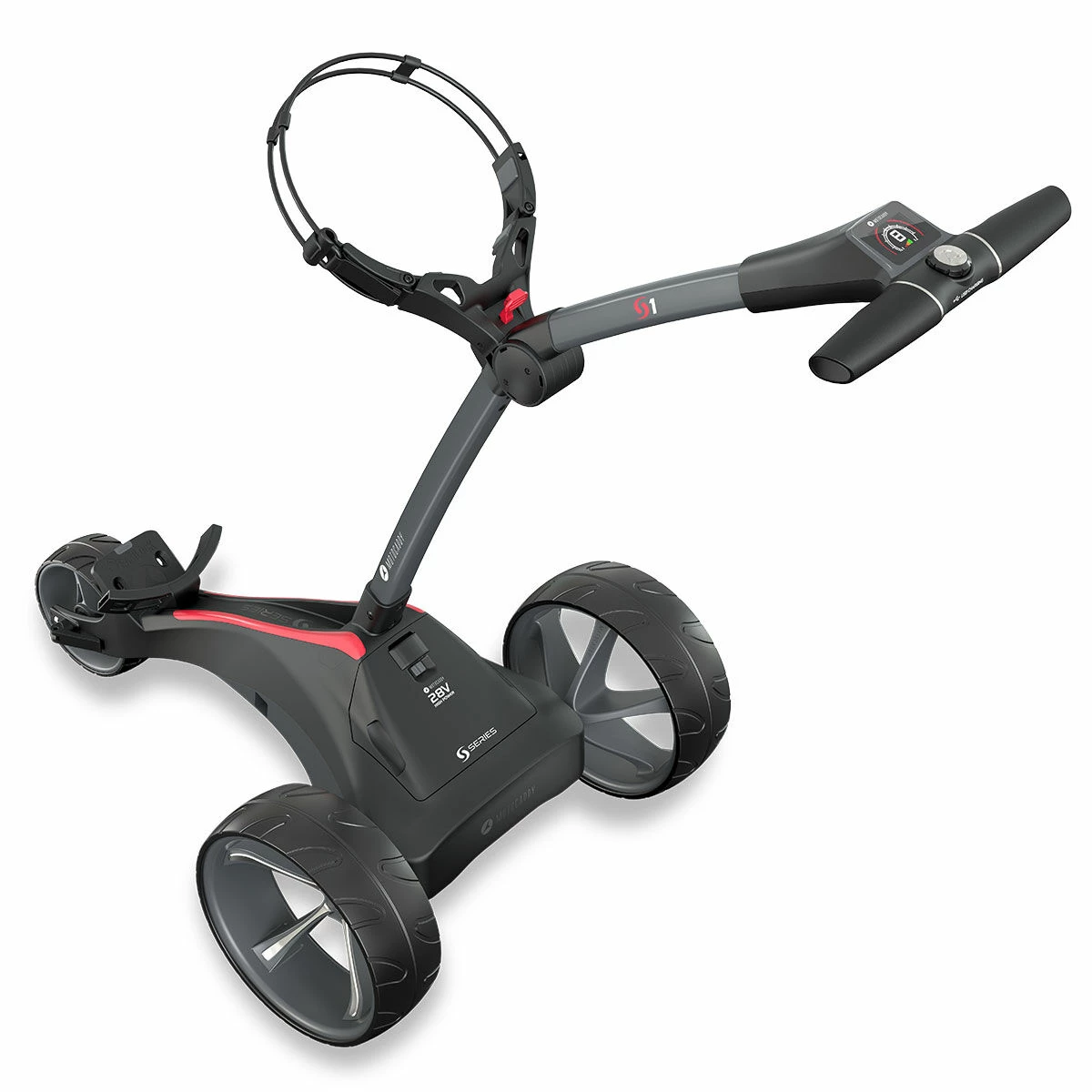 Motocaddy Grey Adjustable S1 Extended Range Lithium Golf Trolley 2020 | American Golf 4 Motocaddy Grey Adjustable S1 Extended Range Lithium Golf Trolley 2020 | American Golf - Image 4