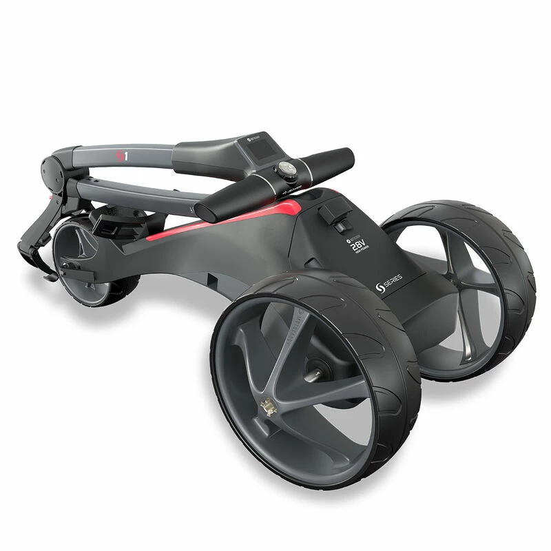 Motocaddy Grey Adjustable S1 Extended Range Lithium Golf Trolley 2020 | American Golf 1 Motocaddy Grey Adjustable S1 Extended Range Lithium Golf Trolley 2020 | American Golf