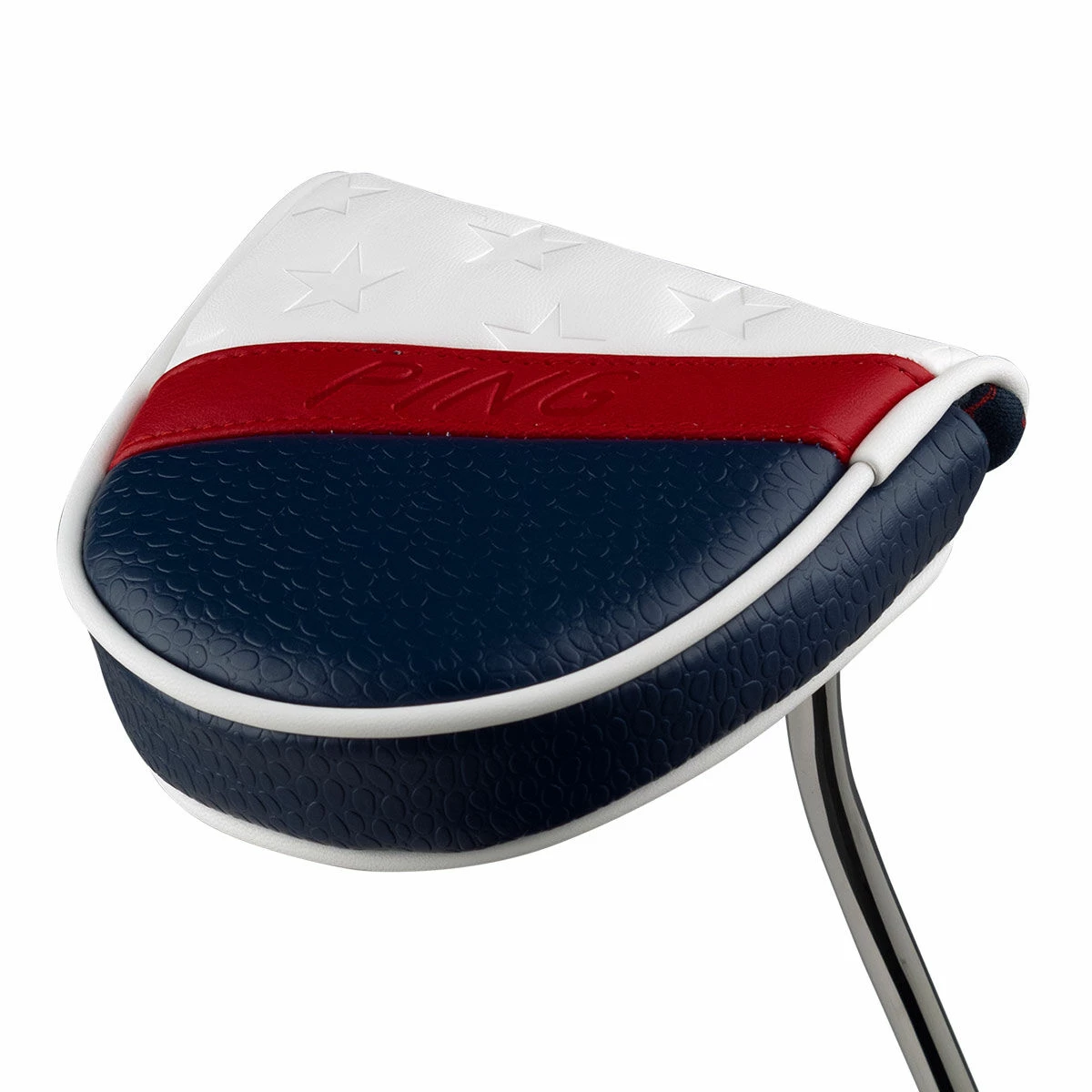Ping White And Navy Blue Stars & Stripes Mallet Golf Putter Head Cover
