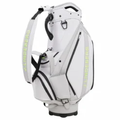 J Lindeberg J.Lindeberg Mens White And Black Plain Staff ST Golf Cart Bag