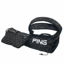 Ping Black And White Lightweight Moonlite Pencil Golf Bag 2022| American Golf