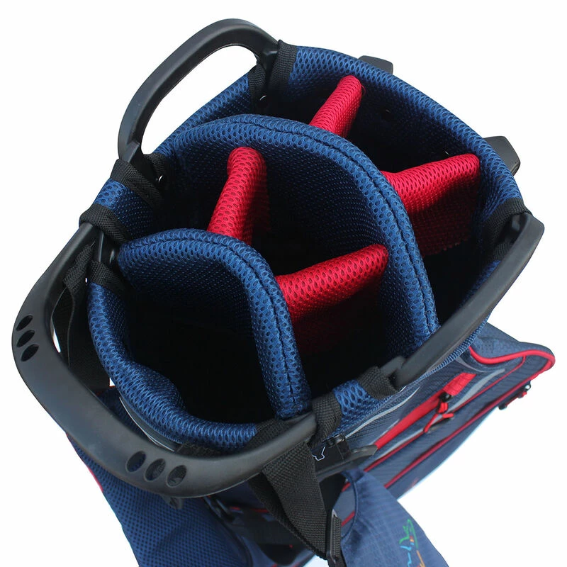 Greg Norman Mens Navy White And Red Golf Stand Bag - Image 3