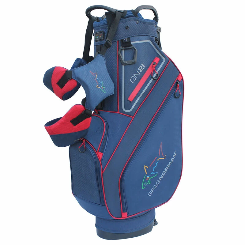Greg Norman Mens Navy White And Red Golf Stand Bag - Image 4