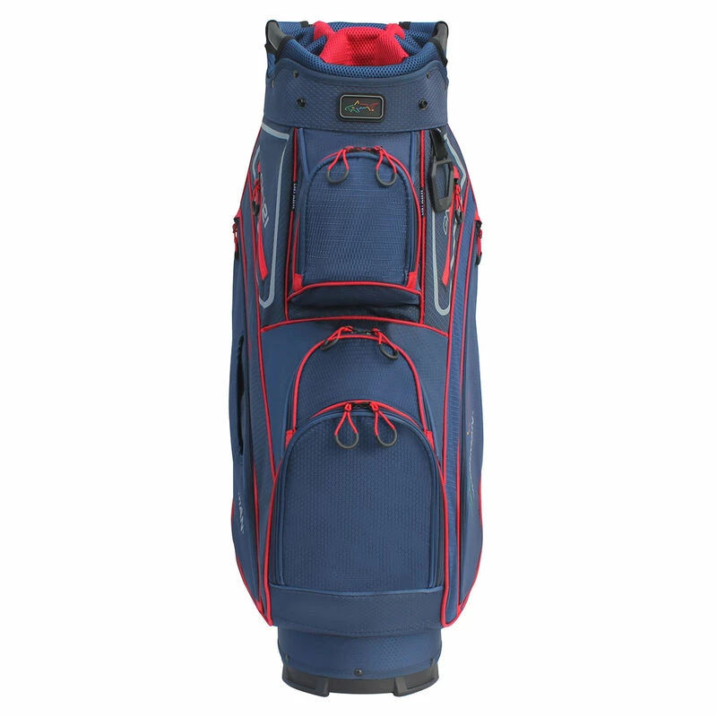 Greg Norman Mens Navy Blue And Red Golf Cart Bag - Image 4