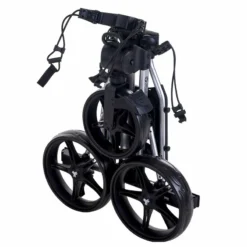 Fast Fold Silver And Black Lightweight Slim 3-Wheel Push Golf Trolley -TaylorMade shop American Golf 394674 80642 394674 2