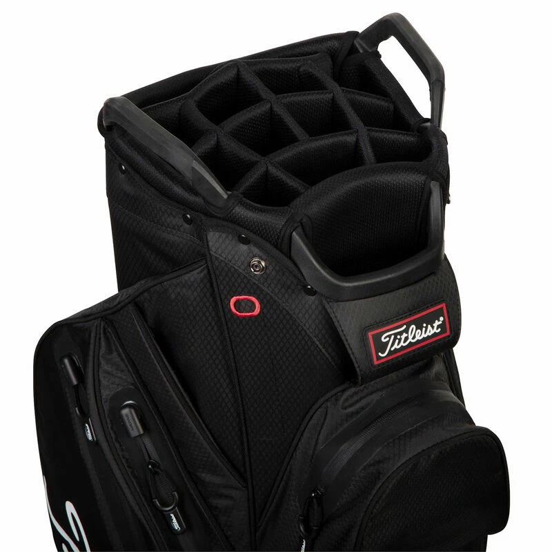 Titleist Black Long Lasting StaDry 14 Golf Cart Bag | American Golf - Image 4