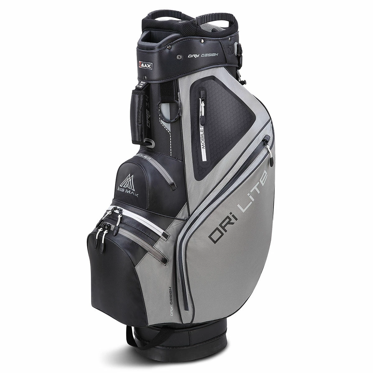 BIG MAX Grey And Black Waterproof DRI LITE Sport 2 Golf Cart Bag | American Golf