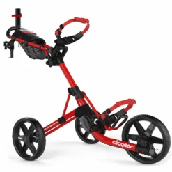 Clicgear Red And Black Lightweight Plain Golf Trolley Version 4.0