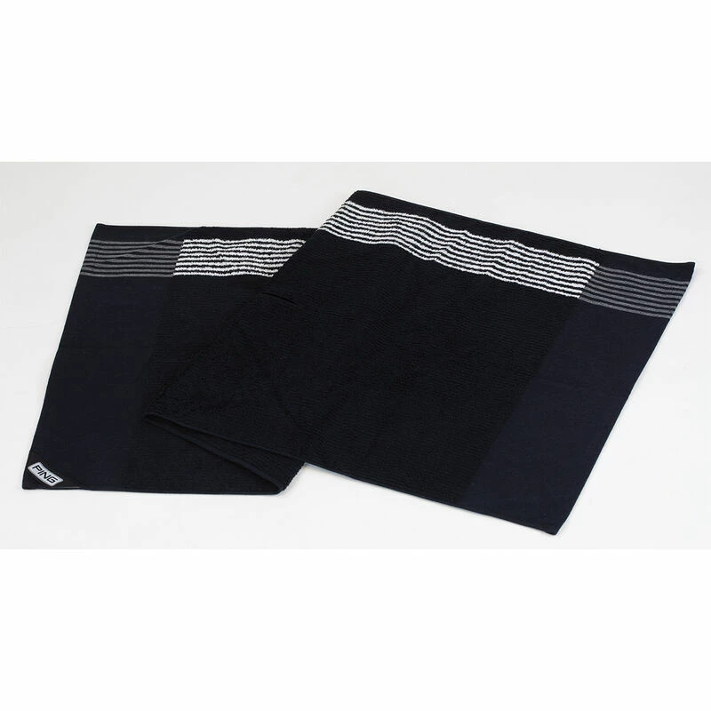 Ping Black Colour Block 214 Players Golf Towel| American Golf - Image 3