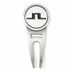 J.Lindeberg Silver And Red Metallic Golf Divot Tool | American Golf