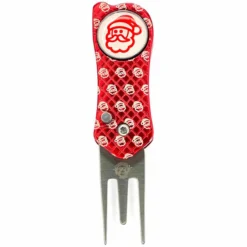 Brand Fusion BrandFusion Red And White Santa Print DivA Pro Galaxy Golf Repair Divot Tool | American Golf