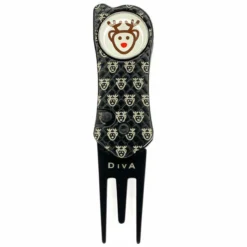 Brand Fusion BrandFusion Mens Black DivA Pro Galaxy Rudolf Golf Repair Divot Tool | American Golf