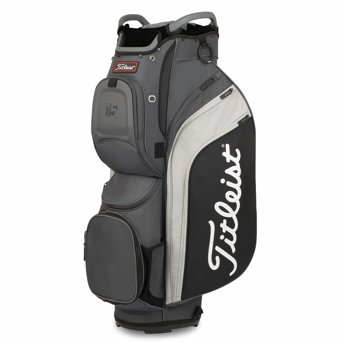 Titleist Charcoal Grey And Black Long Lasting 15 Golf Cart Bag | American Golf