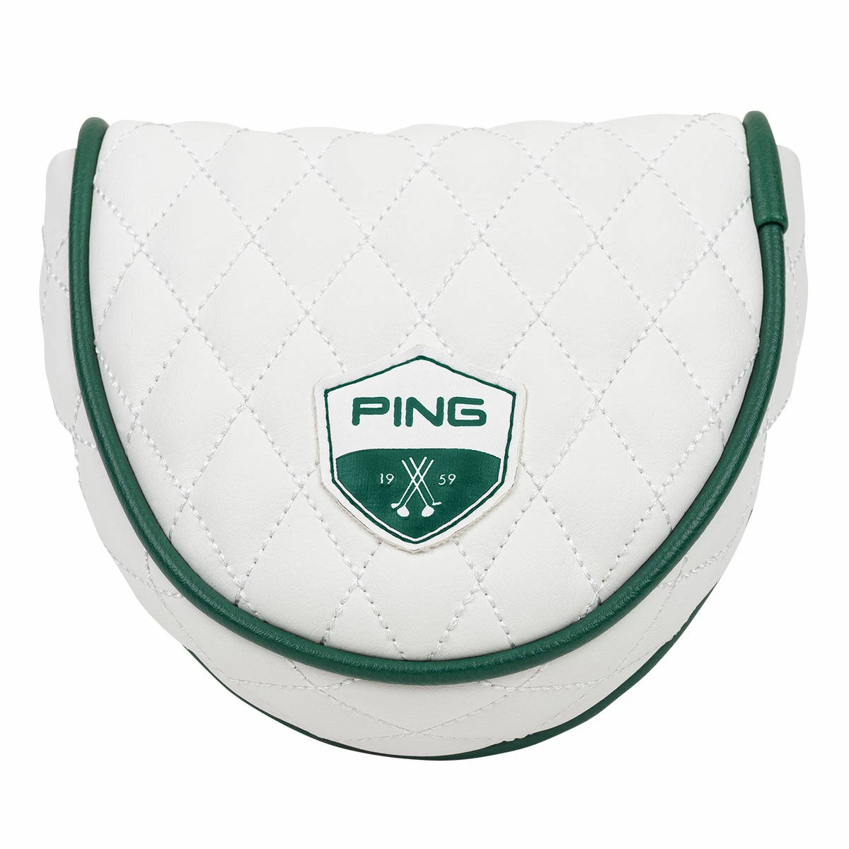 Ping White Quilted Heritage Mallet Golf Putter Head Cover| American Golf