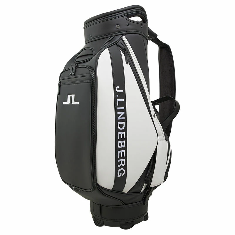 J Lindeberg J.Lindeberg Black And White Colour Block Staff Golf Bag | American Golf - Image 2
