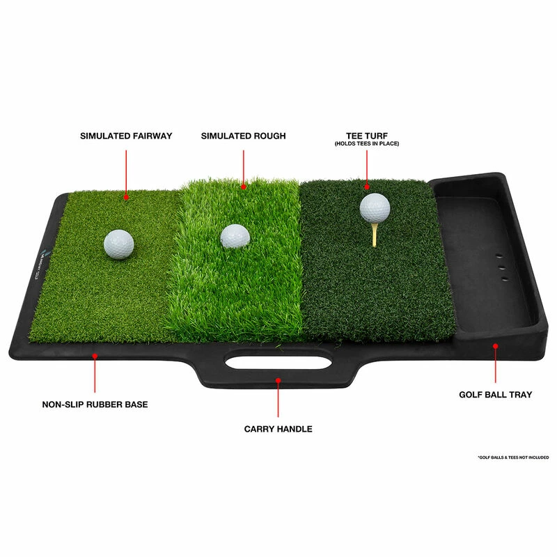 Me And My Golf Green Tri-Turf Hitting Mat | American Golf - Image 4
