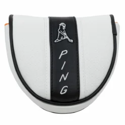 Ping White And Black Colour Block PP58 Mallet Golf Putter Head Cover | American Golf