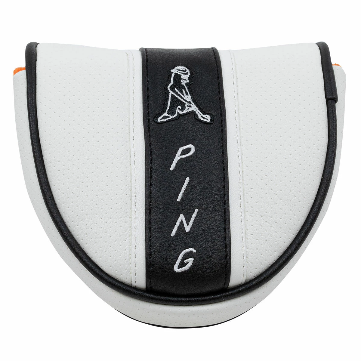 Ping White And Black Colour Block PP58 Mallet Golf Putter Head Cover | American Golf