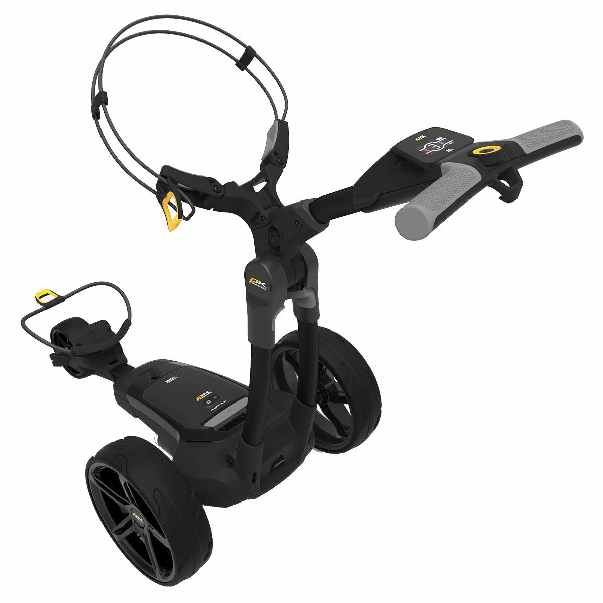 PowaKaddy Black And Grey Stylish FX3 18 Hole Lithium Electric Golf Trolley 4 PowaKaddy Black And Grey Stylish FX3 18 Hole Lithium Electric Golf Trolley - Image 4